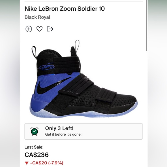 Nike Shoes - Lebrun Solider 10 X Nike Size 6 Womens US or Youth 4.5